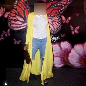 Yellow Cardigan - New With Tags